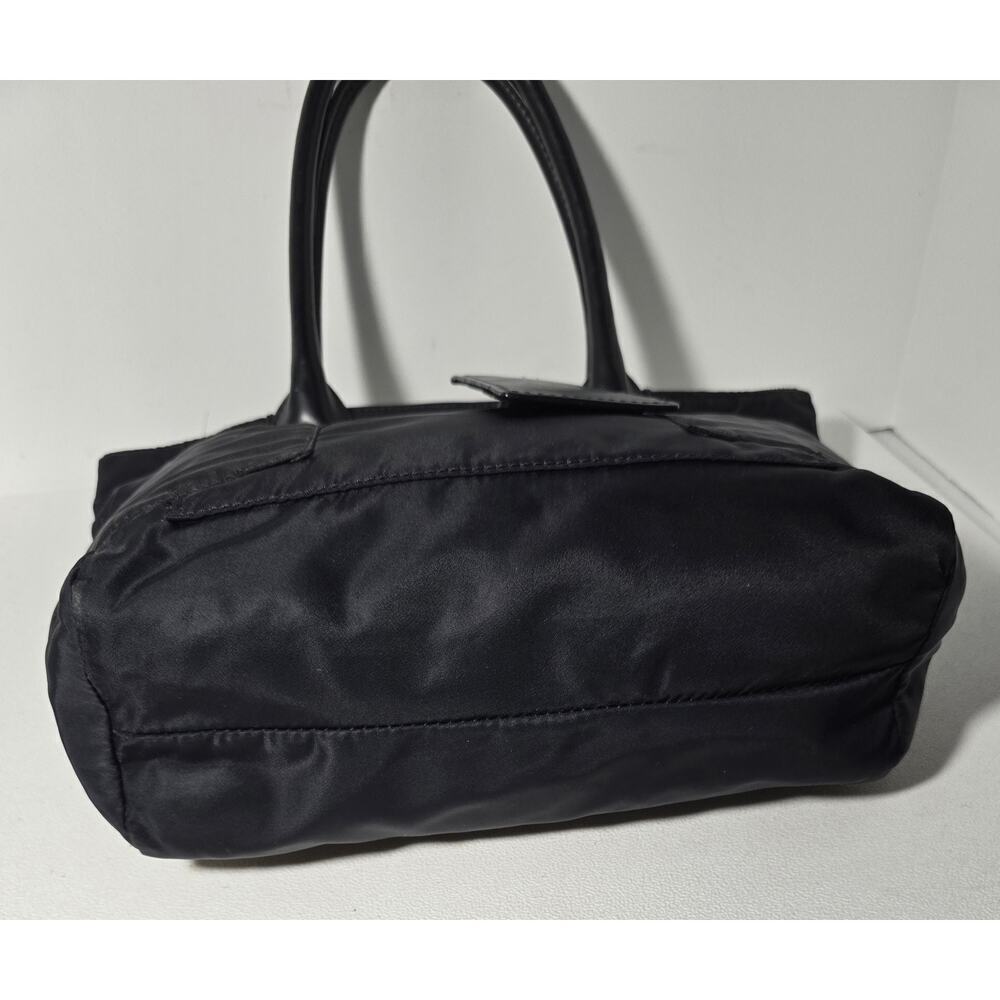 Marc Jacobs Womens Tote Bag Black Nylon Leather Pockets ID Tag Zip - Picture 6 of 12